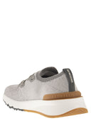 Brunello Cucinelli Runners In Chiné Cotton Knit