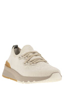 Brunello Cucinelli Cotton Chiné Knit Runners Sneaker
