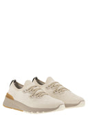 Brunello Cucinelli Cotton Chiné Knit Runners Sneaker
