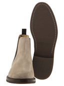 Brunello Cucinelli Chelsea Boot In Suede