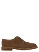 Brunello Cucinelli Suede Longwing Brogue Derby