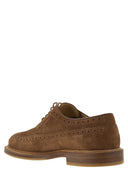 Brunello Cucinelli Suede Longwing Brogue Derby