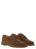 Brunello Cucinelli Suede Longwing Brogue Derby
