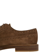 Brunello Cucinelli Suede Longwing Brogue Derby