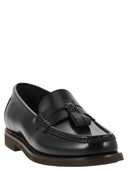 Brunello Cucinelli Minimal Calfskin Moccasin With Shiny Tassels