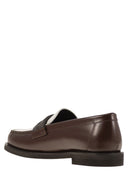 Brunello Cucinelli Minimal Calfskin Penny Loafer With Precious Clamp