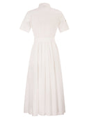 Fay Stretch Cotton Poplin Shirt Dress