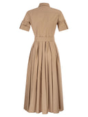 Fay Stretch Cotton Poplin Shirt Dress