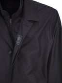 Fay Morning Coat In Water Repellent Technical Poplin