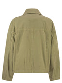 Fay Cropped Technical Cotton Jacket With Signature Hook Fastening