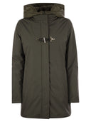 Fay Toggle Coat in Technical Gabardine