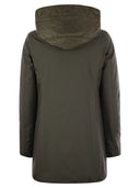 Fay Toggle Coat in Technical Gabardine