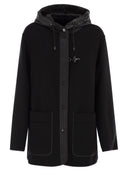 Fay Two Material Wool And Cashmere Caban Coat