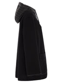 Fay Two Material Wool And Cashmere Caban Coat