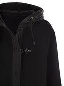 Fay Two Material Wool And Cashmere Caban Coat