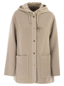 Fay Two Material Wool And Cashmere Caban Coat