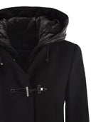 Fay Toggle Coat In Wool Cloth