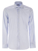 Fay Stretch Poplin Shirt With French Collar