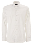 Fay Regular Fit skjorte i elastisk poplin