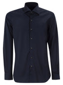Fay regular fit overhemd van stretchpopeline