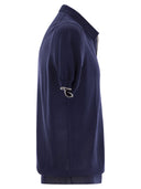 Fay Cotton Buttonless Polo Shirt