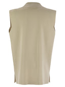 Chaleco de tejido de punto de vista técnico de Fay