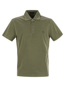 Fay Cotton Jersey Polo Shirt