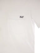 Fay Cotton T Shirt With Pocket