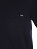 Fay -Baumwoll -T -Shirt mit Tasche