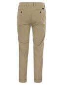 Fay Stretch Gabardine Slim Trousers