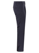 Fay Slim Fit Trousers In Stretch Gabardine