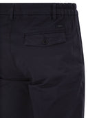 Fay Slim Fit Trousers In Stretch Gabardine