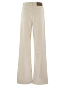 Fay 5 Pocket Trousers In Stretch Cotton Drill