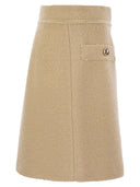 Fay Wool Short Skirt