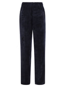 Pantalones de zanahoria peseros con encaje de terciopelo