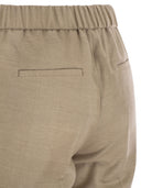 Peserico Stretch Virgin Wool Trousers