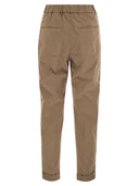 Peserico Garment Dyed Stretch Cotton Gabardine Trousers
