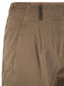 Peserico Garment Dyed Stretch Cotton Gabardine Trousers