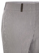 Peserico Seersucker Cotton Cigarette Trousers