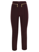 Elisabetta franchi rechte crêpe broek met zip