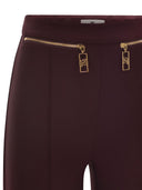 Elisabetta franchi rechte crêpe broek met zip