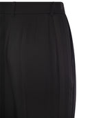 Elisabetta Franchi gerade Satinhose mit Satinbändern