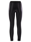 Elisabetta Franchi Shiny Lycra Leggings With Logoed Elastic Band