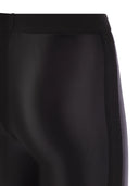 Elisabetta Franchi Shiny Lycra Leggings With Logoed Elastic Band