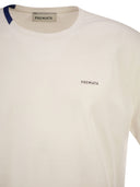 Premiata Cotton T Shirt With Technical Detail And Logo