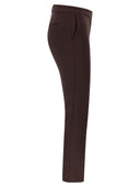 Elisabetta Franchi Lightweight Crepe Trousers With Charm Logo