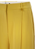 Elisabetta Franchi Lightweight Crepe Trousers With Charm Logo