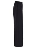 Fabiana Filippi Wide Leg Stretch Wool Trousers With Elasticated Waistband