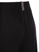 Fabiana Filippi Wide Trousers In Viscose And Wool