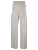 Fabiana Filippi Wide Trousers In Organic Cotton And Lurex